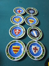 Italian Towns Crests 8 Coasters Marked Societa Ceramica Italiana Italy[a*2] - £37.05 GBP