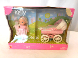 Kelly Doll Barbie Tiny Steps Stroller Carriage She Walks 2002 Mattel NEW NIB - £23.38 GBP