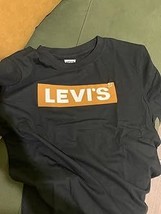 LEVI&#39;S Boys Long Sleeve Box Tab T Shirt Black Boys Size 4T $18 - NWT - £7.18 GBP