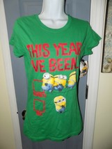 Despicable Me 2 This Year I&#39;ve Been Green T-shirt Size L Women&#39;s NEW - £16.30 GBP