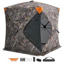 VEVOR Hunting Blind, 270° See Through Ground Blind, 2-3 Person Pop Up De... - $1,561.07 MXN