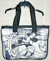 Disney Mickey Mouse Steamboat Willie Black and White Large Tote Bag U216 - £23.52 GBP