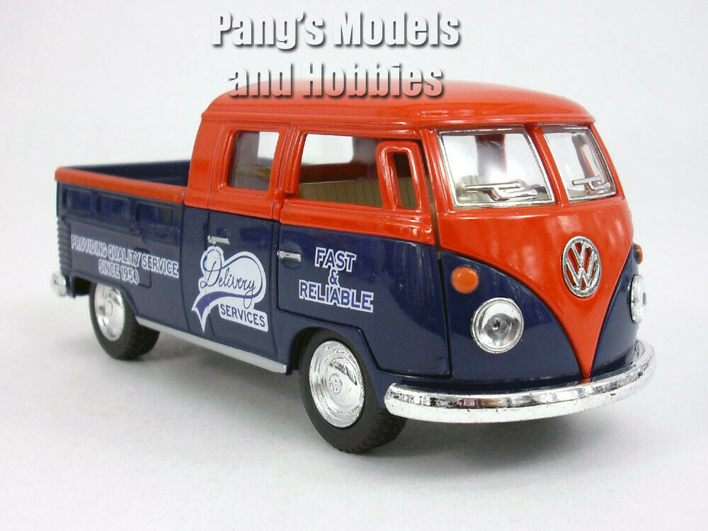 VW T1 (Type 2) 1963 Delivery Pickup Bus 1/34 Scale Diecast Model - Red - $13.85