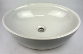 OEM LAUFEN Top Mount Bathroom Designer Sink Glossy White OD 20.25&quot; 514mm - $148.49