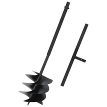 Ground Drill with Handle 250 mm Steel Black - £46.58 GBP