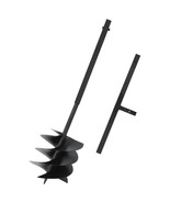 Ground Drill with Handle 250 mm Steel Black - £46.79 GBP