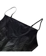 Miami Womens Black Cowl Neck Cami Top Size XL Spaghetti Strap Satin Tank - €14,37 EUR