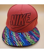 Nike True Hat Cap Snapback Swoosh Logo Red Multicolor - $12.99