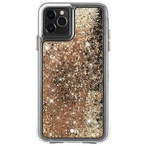 Case-Mate - Waterfall - Glitter Case for iPhone 11 Pro - 5.8 inch - Gold - £6.93 GBP