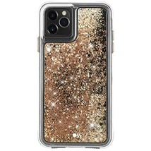 Case-Mate - Waterfall - Glitter Case for iPhone 11 Pro - 5.8 inch - Gold - £6.62 GBP