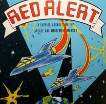 Red Alert Arcade FLYER Original 1981 Retro Air Combat Video Game Vintage Promo  - £30.22 GBP