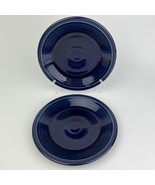 Fiesta Cobalt Blue Salad Plate 7 1/4” Inch Set Of 2 Made in USA Retired - £12.22 GBP
