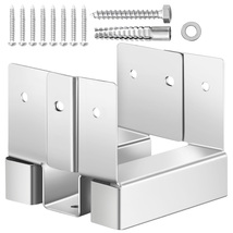 VEVOR Post Base 10pcs, Inner Size 3.78 x 3.56" Zinc-Plated Carbon Steel ... - $39.90