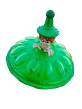 Vintage 1997 Burger King Kids Club Planet Patrol Space Toy Green Spinner - $4.75