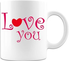 Love You - Valentine&#39;s Day - Coffee Mug - £14.83 GBP