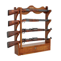 VEVOR Gun Rack, Wall Mount, holds 4 Rifles, 132 lb Heavy Duty with Soft Padding - $42.90