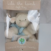 The Better Toy Store Lila Lamb Soft Stuffed Plush Toy and Rubber Teether... - £31.64 GBP