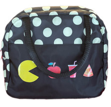 Insulated Lunch Tote Cooler Bag Lunch Box Bag for Women Girl Office Pokadots - £12.59 GBP
