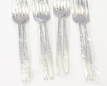 Stanley Roberts Granata Rose Crown Salad Forks Glossy 6 3/4&quot; Lot of 8 NEW - £25.29 GBP