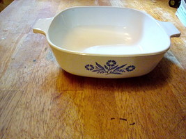 Vintage Corning Ware Blue Cornflower Blurry Blue Stamp 1Qt Casserole Baking Dish - $24.75