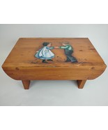 Hand Made/Painted Solid Wood Foot/Milking Stool Dutch Amish Children Fol... - $2,435.90 MXN