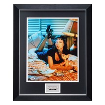 Uma Thurman Hand signed Autographed Pulp Fiction Poster framed PSA COA cerified - £385.44 GBP