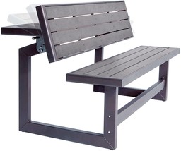 Lifetime 60253 Outdoor Convertible Bench, 55 Inch, Harbor Gray - £230.01 GBP