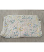 Vintage 80s AB Baby hooded towel pastel bears shapes squares triangles c... - £9.09 GBP