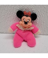 Vintage Disney Book Pet Minnie Mouse Disneyland Park Souvenir Plush 2.5&quot; - $17.93 CAD