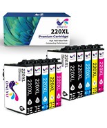 10 Pack 220Xl Ink For Epson Xp-320 Xp-420 Xp-424 Wf2630 Wf2650 Wf2660 Wf... - £46.28 GBP