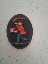 Small Vintage Firefighter Fire Insurance Badge Cast Iron Plaque 3 Inch - $32.15