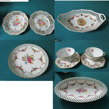 Vintage Schumann Germany Relish Tra Ycup Asucer Plates Laced Garlands Pick 1[60j - £66.55 GBP+