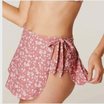 Andie Swim The Sarong Bottom Size Small Ditsy Floral Rose AB379 Nylon Blend - £19.54 GBP