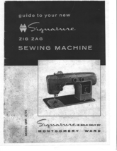 Wards Montgomery Ward Signature URR 277E  manual sewing machine instruction - $12.99