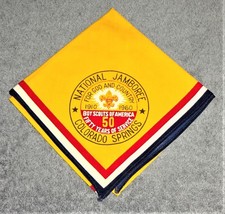 Vintage Boy Scouts Of America 50 Years 1960 National Jamboree Neckerchief - £9.75 GBP