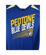 Peotone High School Shirt Mens Size M Medium Blue Devils Royal Short Sle... - $19.80