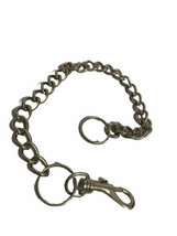 Heavy Duty Mens 50CM Long Belt Silver Key Chain Clip Keyring Gothic J EAN Biker - £8.56 GBP