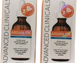 2 Count Advanced Clinicals Tighten &amp; Firm  Argan Body Oil 1.8Fl oz Lot 0... - £17.67 GBP