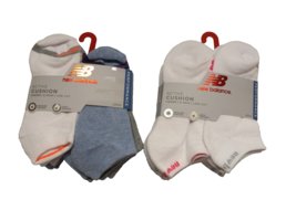 X2 New Balance Women 6 Pair Active Cushion Low Cut Socks (Size 4-10) Total of 12 - £17.50 GBP