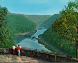 New River Canyon Hawk&#39;s Nest State Park Ansted WV Postcard PC523 - £3.94 GBP