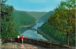New River Canyon Hawk&#39;s Nest State Park Ansted WV Postcard PC523 - £3.90 GBP