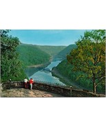 New River Canyon Hawk&#39;s Nest State Park Ansted WV Postcard PC523 - £3.94 GBP
