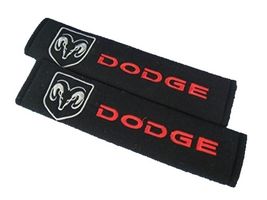 Universal Dodge Embroidered Logo Seat Belt Cover Seatbelt Shoulder Pad 2... - £10.21 GBP