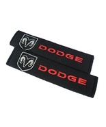 Universal Dodge Embroidered Logo Seat Belt Cover Seatbelt Shoulder Pad 2... - €11,36 EUR