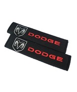 Universal Dodge Embroidered Logo Seat Belt Cover Seatbelt Shoulder Pad 2... - £10.35 GBP