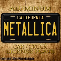 METALLICA  Metal Aluminum Vanity Car Truck Vintage License Plate Tag New - £15.80 GBP