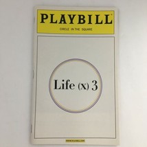 2003 Playbill Circle in the Square &#39;Life x 3&#39; Helen Hunt and John Turturro - £11.20 GBP
