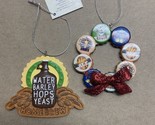 Midwest-CBK Beer Themed Christmas Ornament Lot NWT Bottle Tops  Home Brew - $11.93
