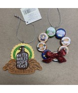 Midwest-CBK Beer Themed Christmas Ornament Lot NWT Bottle Tops  Home Brew - £9.42 GBP