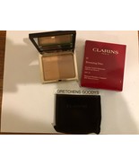 Clarins Bronzing Duo Mineral Powder Compact #01 Light NIB SPF 15 Full Size - £13.00 GBP